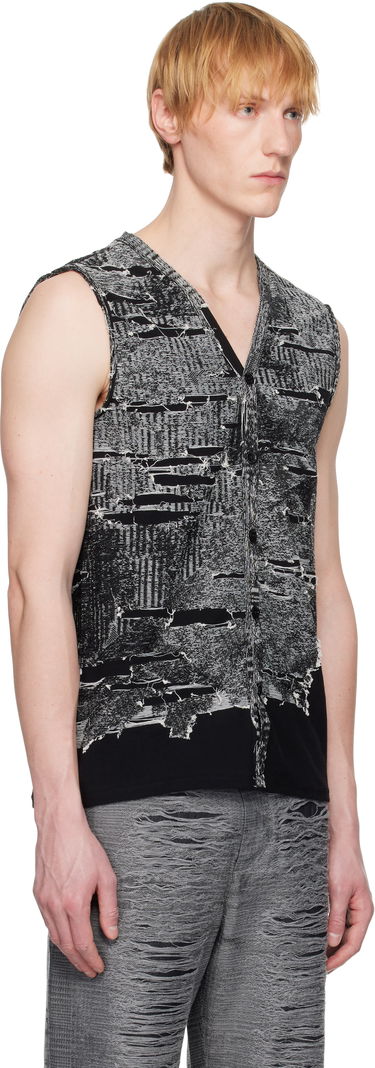 Džemper Diesel Diesel K-Callisto Distressed Knit Vest Crna | A19222-0AFBV-900, 1