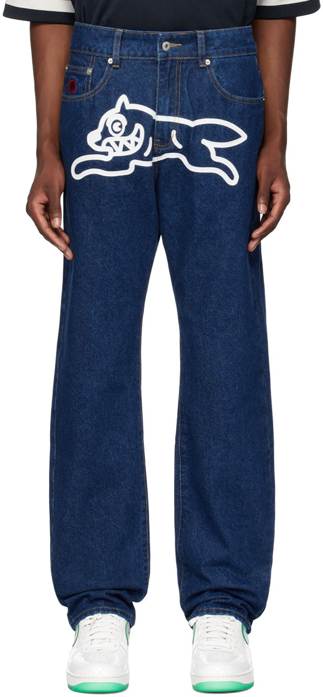 Jeans BBC IceCream ICECREAM Running Dog Jeans Plava | ICD001
