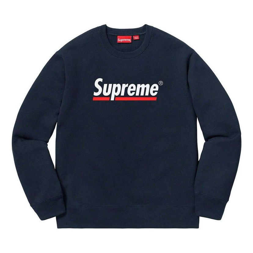 Džemper Supreme Underline Crewneck Sweatshirt Plava | SUP-SS20-353