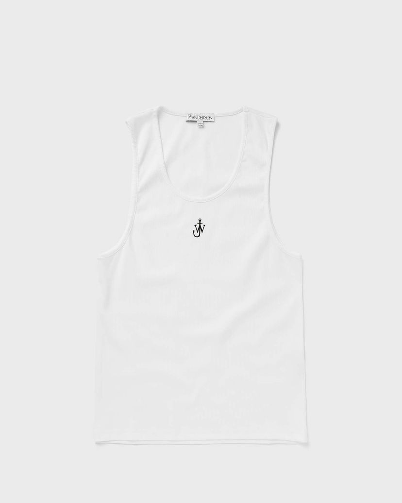 Majica bez rukava JW Anderson ANCHOR EMBROIDERY VEST Bijela | JO0228-PG1512-001