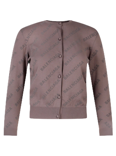 Džemper Balenciaga Cotton Jacquard Cardigan Bež | 706303T3234#0966