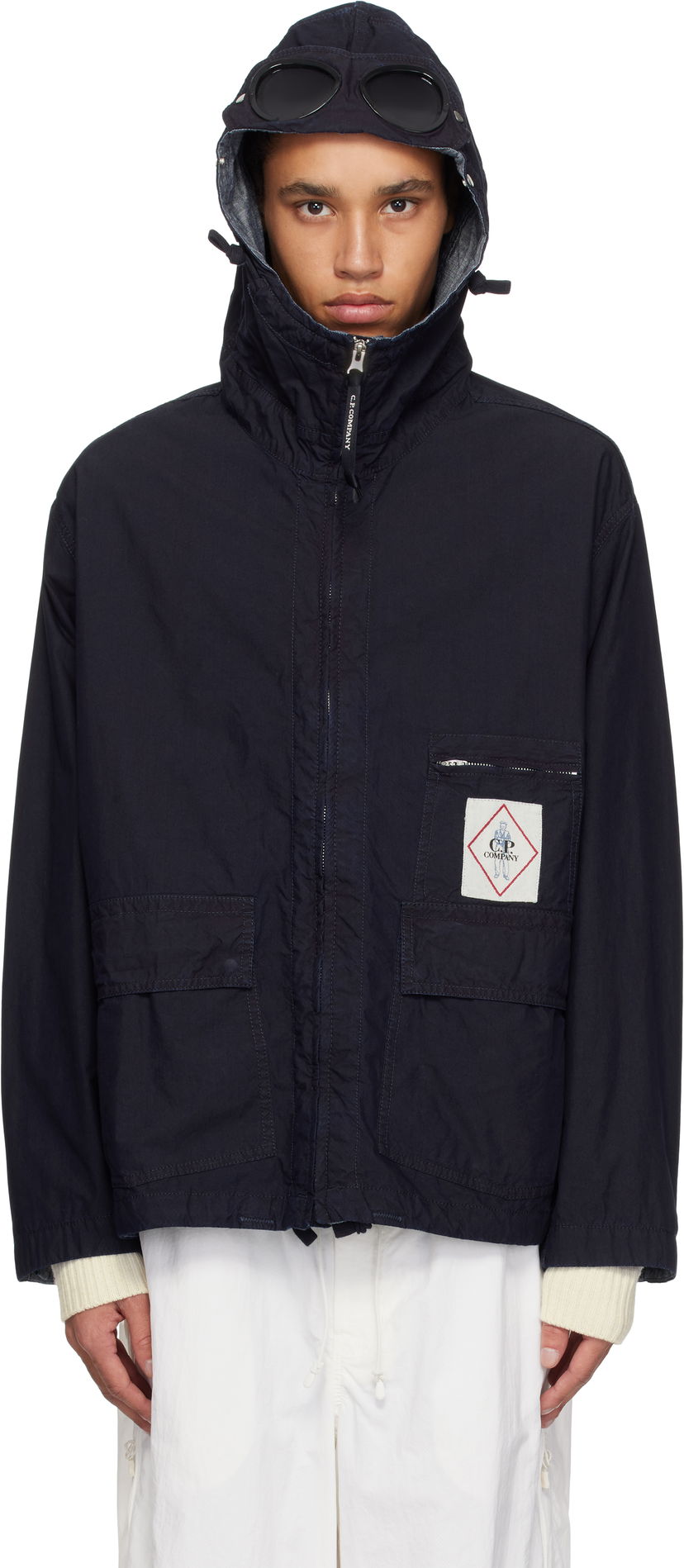 Vjetrovka C.P. Company C.P. Company 50 Fili Goggle Hooded Jacket Tamnoplava | 18CMOW154A-110288W