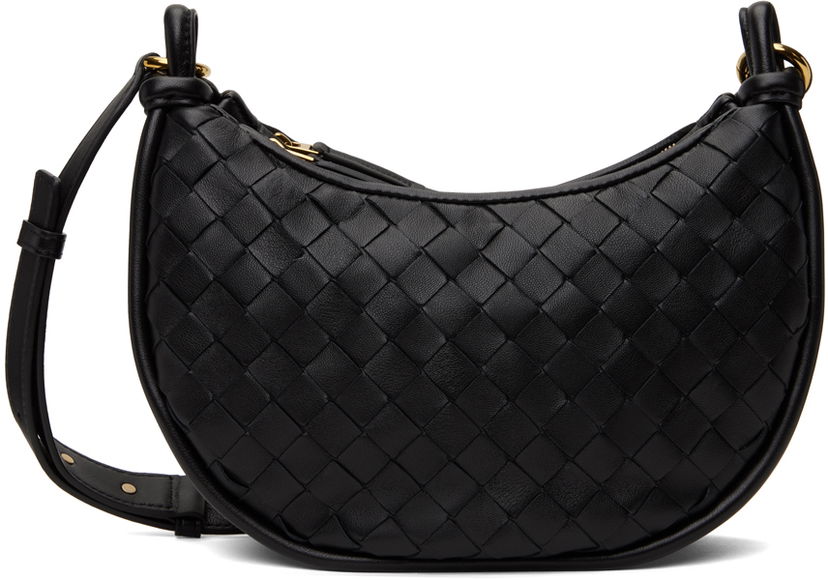 Torba za rame Bottega Veneta Gemelli Multipocket Bag Crna | 796638 V1W51