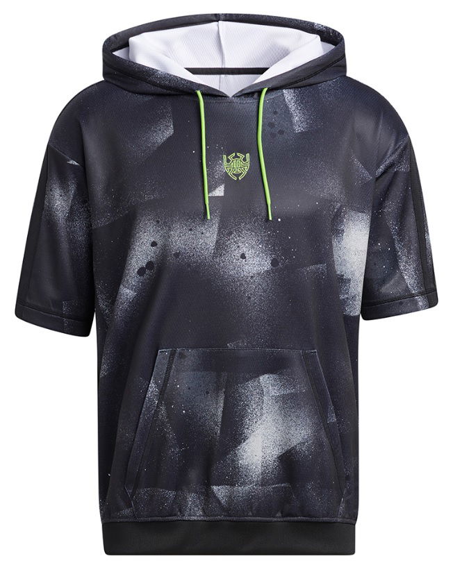 Dukserice adidas Originals Short Sleeve Graphic Hoodie Crna | hb5427