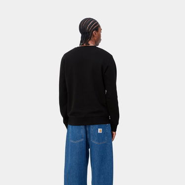 Džemper Carhartt WIP Script Embroidery Crewneck Crna | I032692_0D2_XX, 3