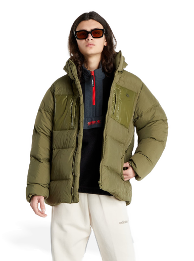 Pernata jakna adidas Originals Down Regen Puff Zelena | H13563