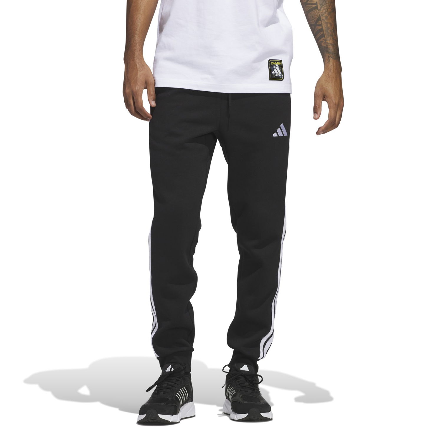 Trenirka adidas Performance 3-Stripes Fleece Track Pants Crna | JD1861, 1