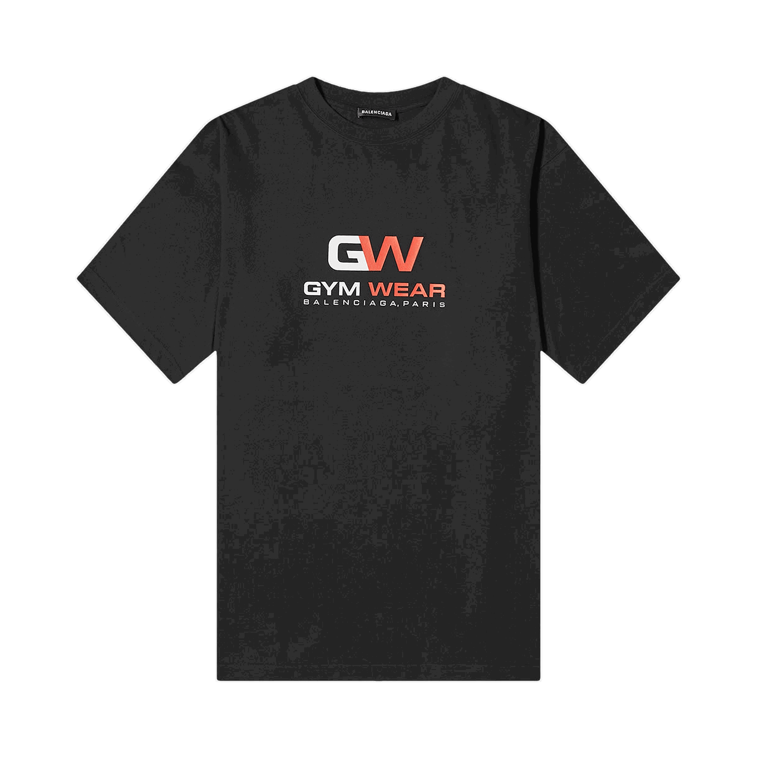Majica kratkih rukava Balenciaga Gym Wear Logo Tee Crna | 620969 TIVD5 1000, 0