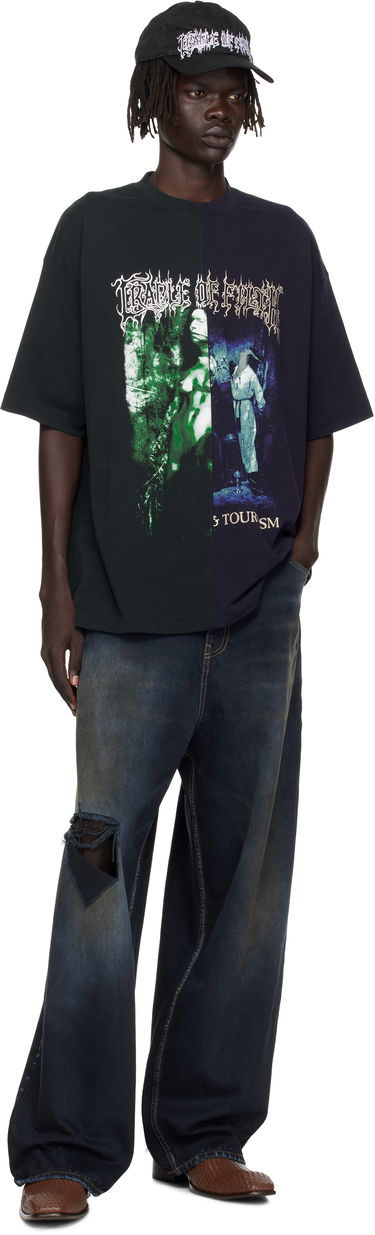 Majica kratkih rukava VETEMENTS Vetements Cradle of Filth Cut-Up Oversized T-Shirt Crna | UCF76TR850EN, 3