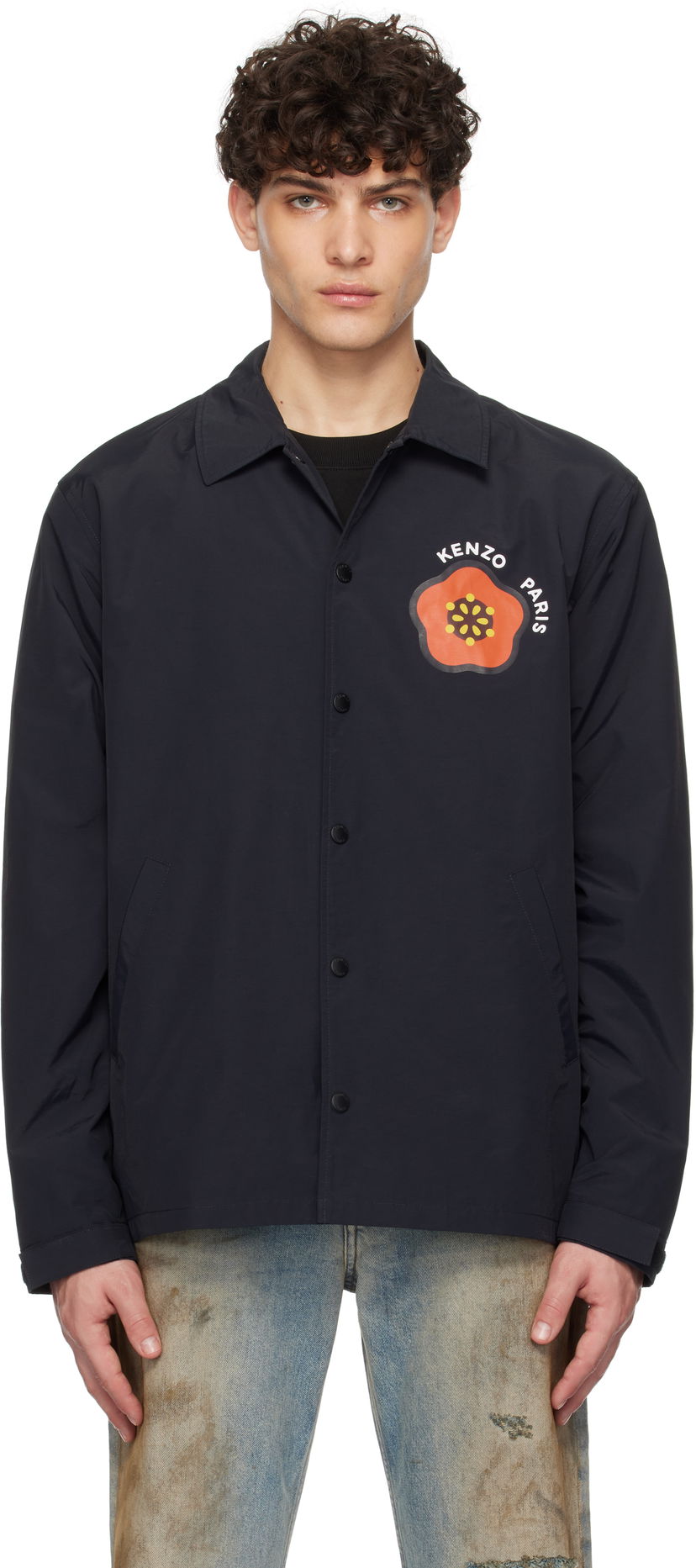 Vjetrovka KENZO Paris Pop Light Coach Jacket Plava | FF55BL0619NI