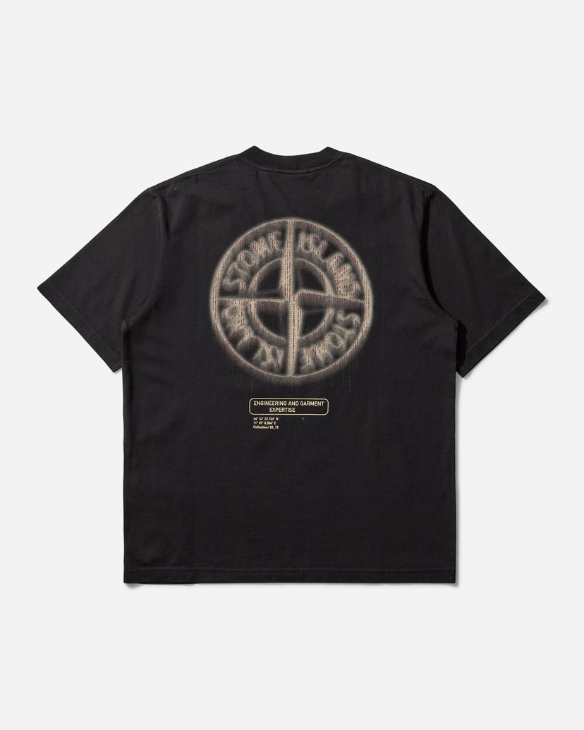 Majica kratkih rukava Stone Island Bleeding Numbers T-Shirt Crna | K2S15-2100037-S0197 V0029