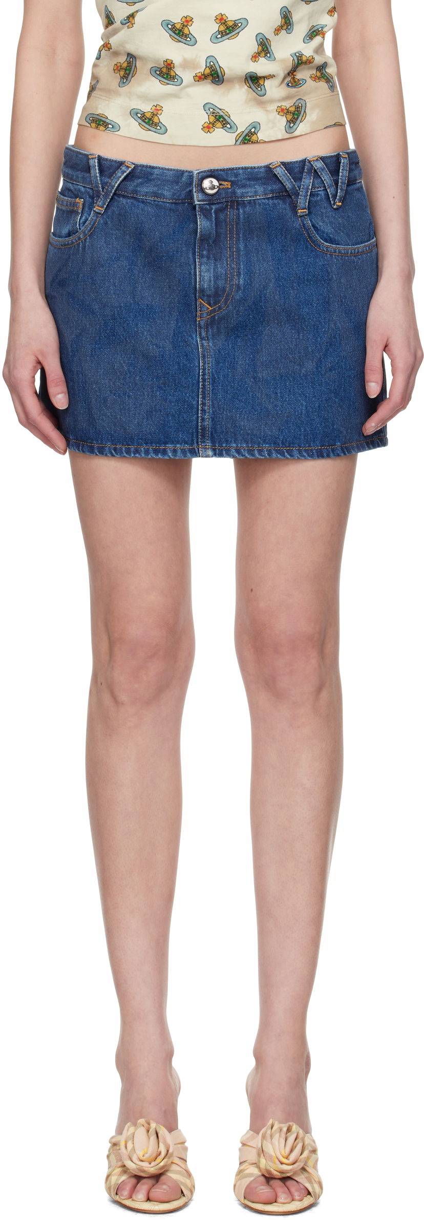 Suknja Vivienne Westwood Vivienne Westwood Denim Miniskirt Plava | 19030012-W014L-