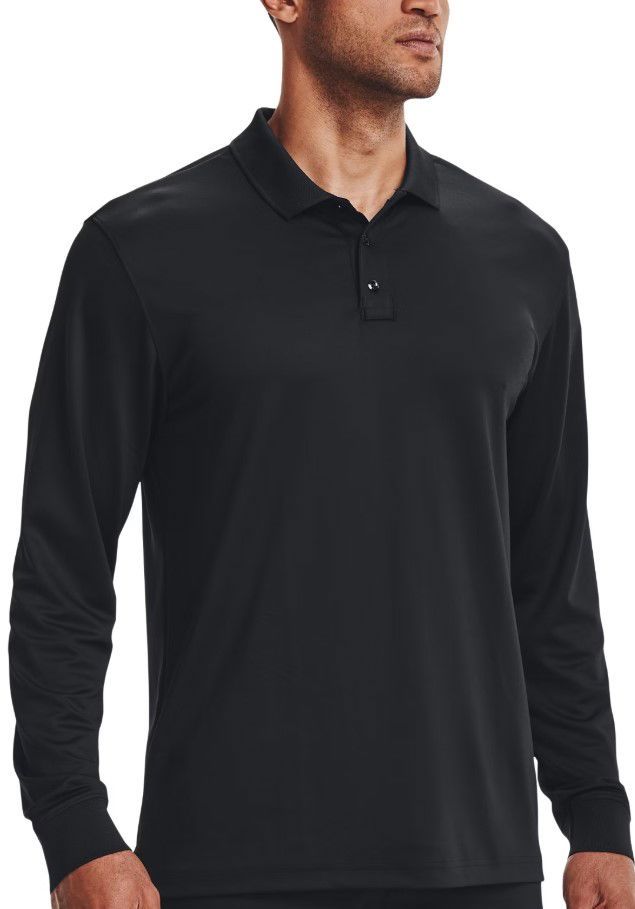 Polo majica Under Armour Under Armour Tac Performance 2.0 Long Sleeve Polo Shirt Crna | 1365383-001