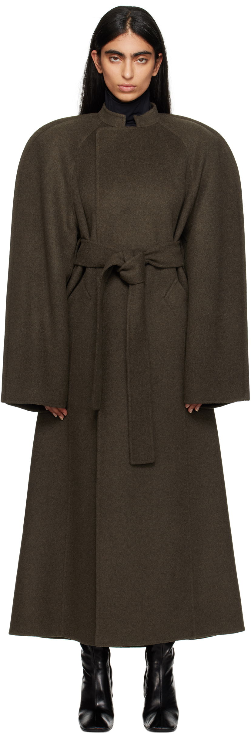 Kaputi Khaite Rothen Coat Zelena | 7118547