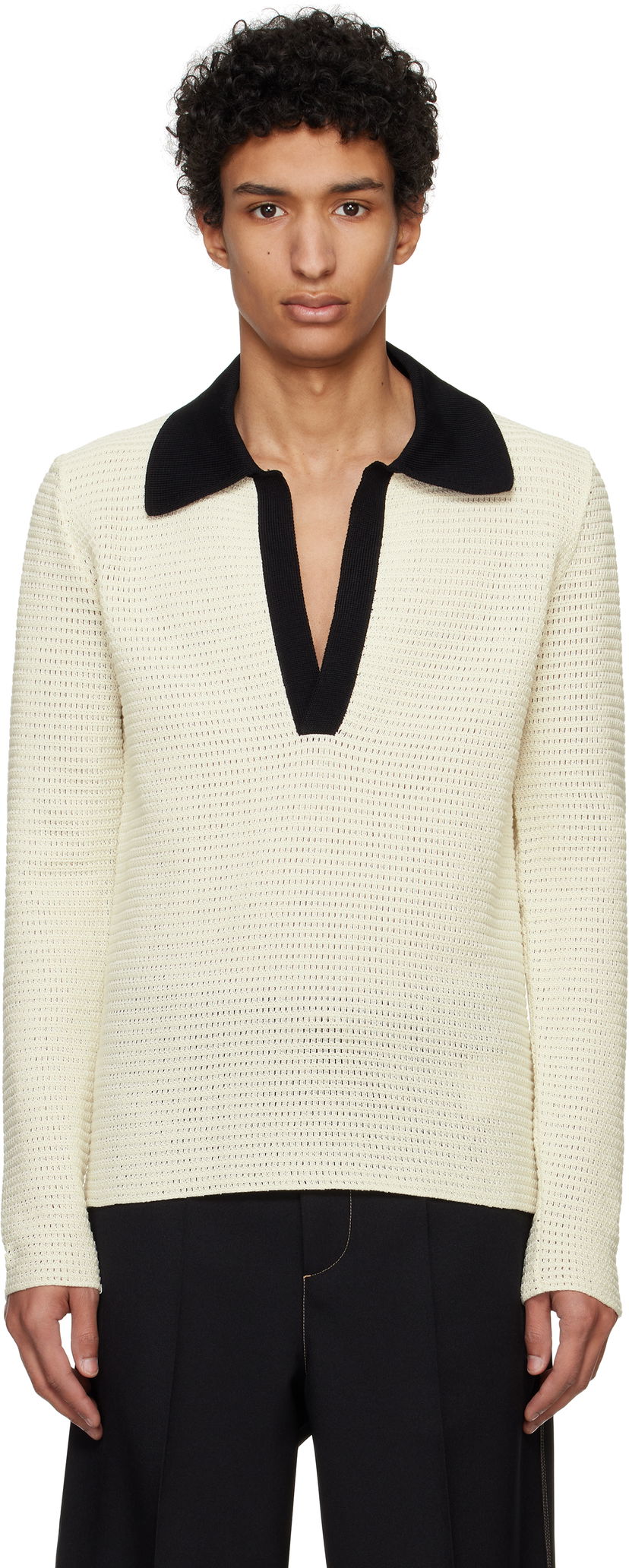 Džemper Jil Sander Jil Sander Knit Polo Bež | J22GL0112_J15434