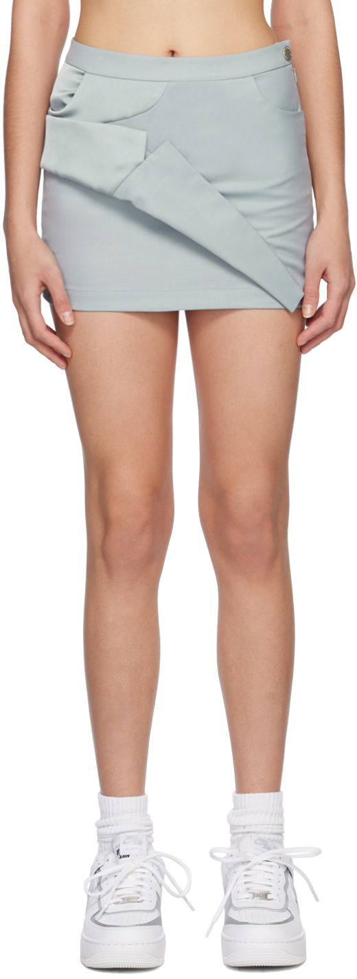 Suknja Feng Chen Wang Feng Chen Wang Asymmetric Miniskirt Siva | FWS15SK03
