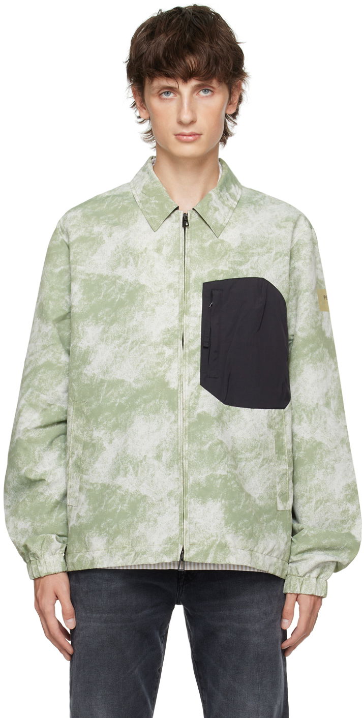 Vjetrovka Paul Smith PS Paul Smith Printed Jacket Zelena | M2R-311Y-L21845
