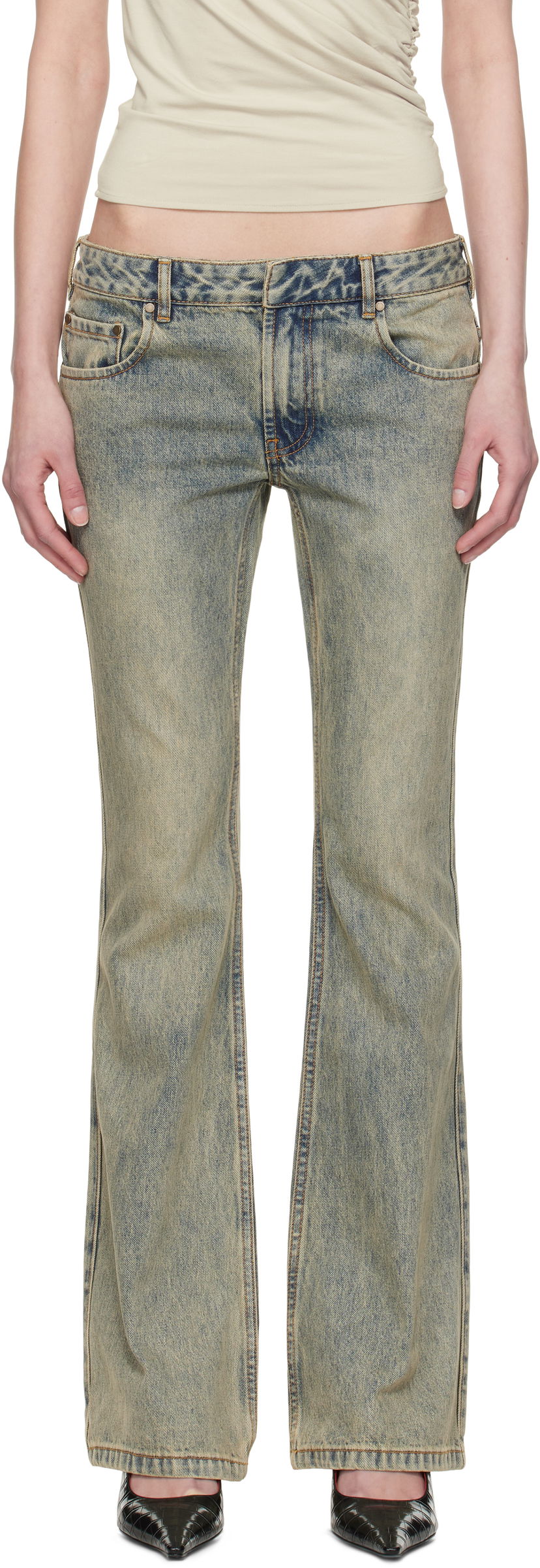 Jeans Entire Studios Entire Studios Slim-Flared Jeans Plava | ES2589SW