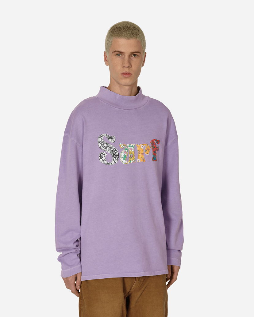 Dukserice ERL Patch Longsleeve T-Shirt Ljubičasta | ERL08T009 1