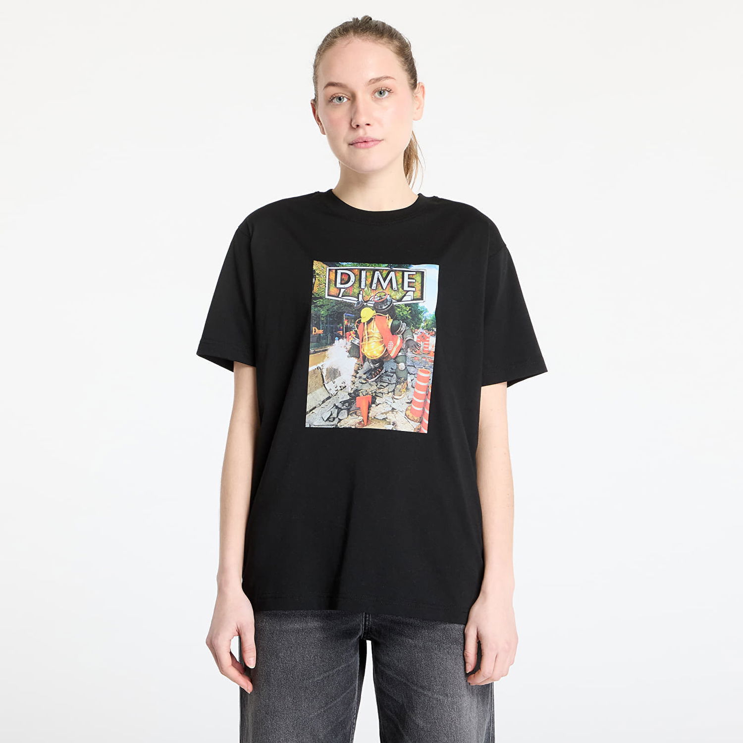 Majica kratkih rukava Dime DIME Pothole T-Shirt Crna | DIMEHO2461BLK, 1