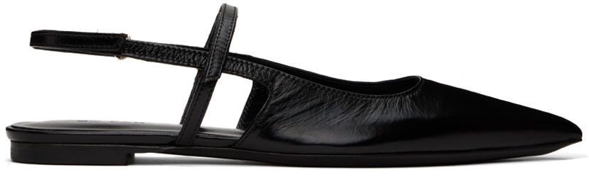 Odjeća BY FAR BY FAR Jess Slingback Ballerina Flats Crna | 22SSJESFBLGLS