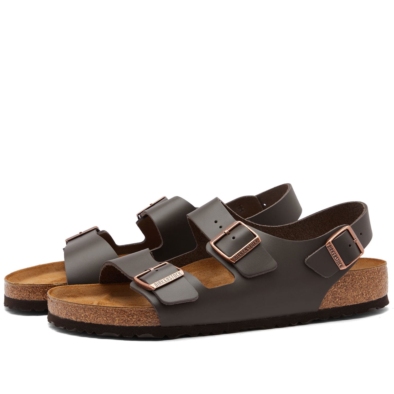 Tenisice i cipele Birkenstock Milano Dark Brown Smooth Leather Smeđa | 34101, 0