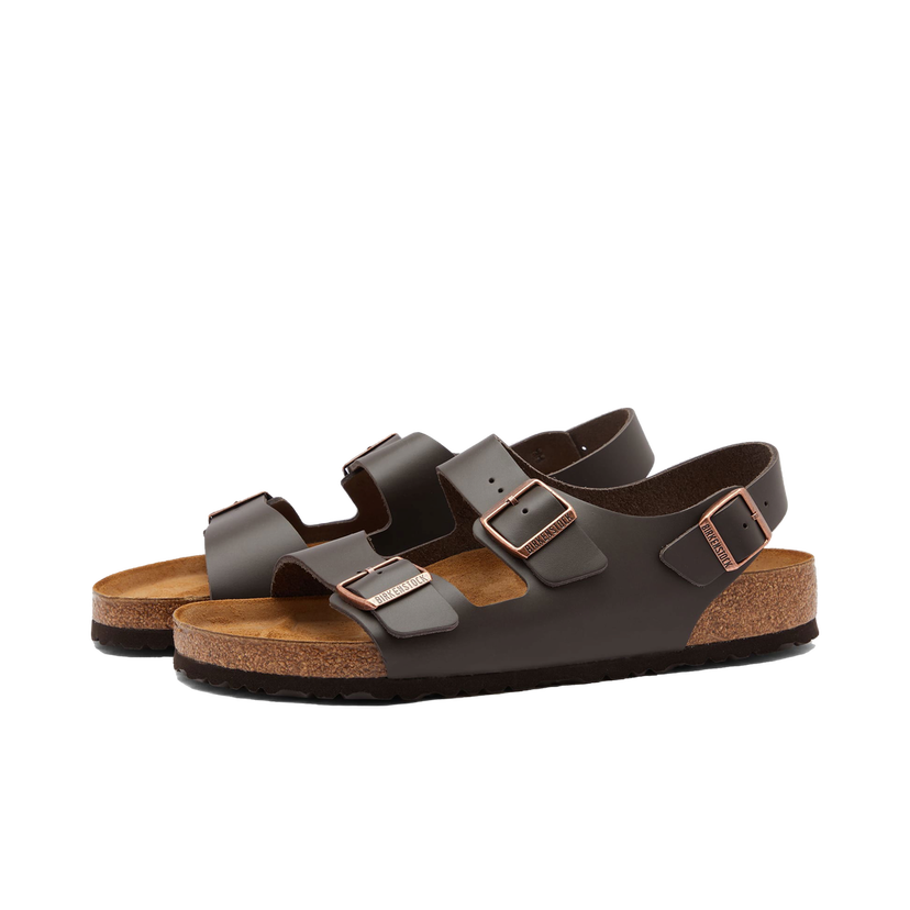 Tenisice i cipele Birkenstock Milano Dark Brown Smooth Leather Smeđa | 34101