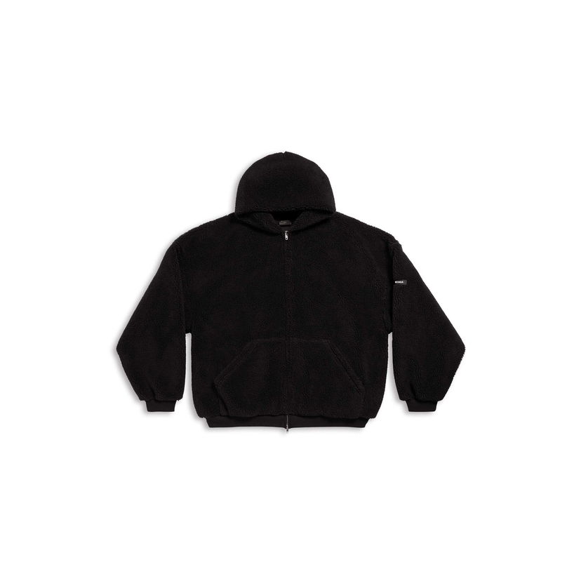 Dukserice Balenciaga Outerwear Zip-Up Hoodie Crna | 768694TKQ261000