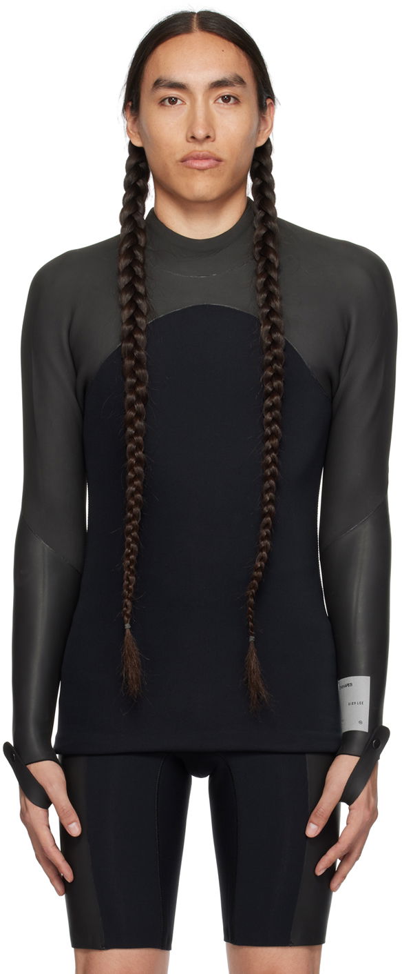 Kupaći kostimi Dion Lee Haydenshapes by Dion Lee Long Sleeve Top Crna | HS-DL-M1-11003