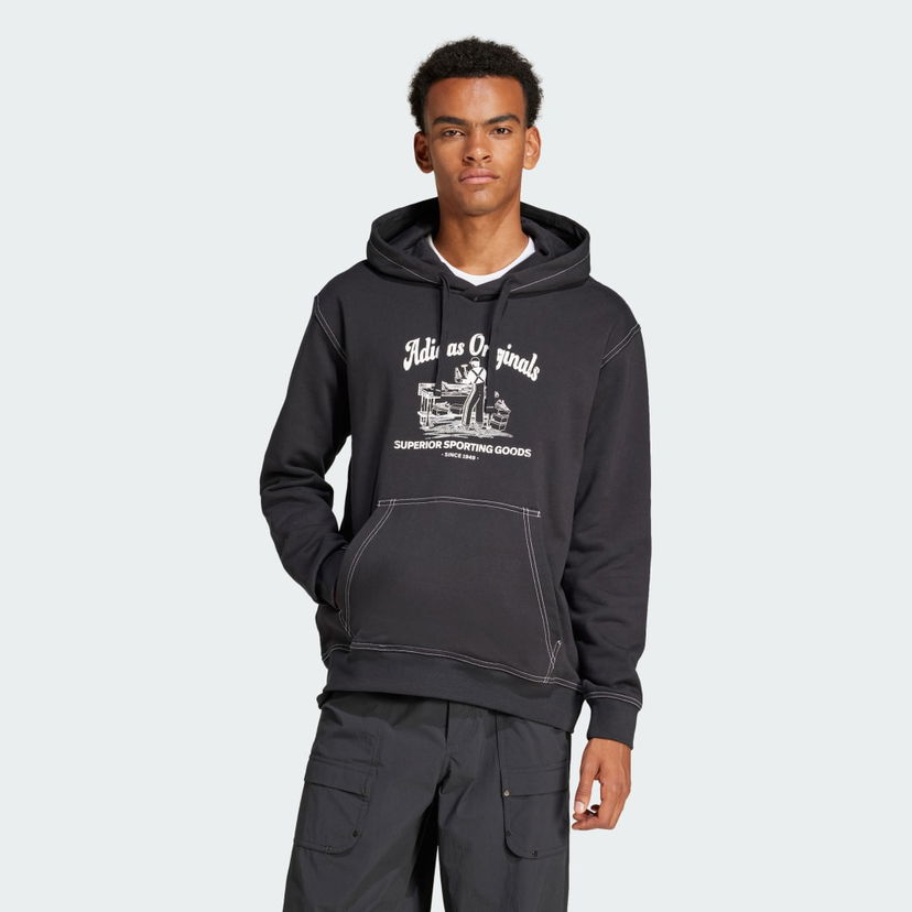 Dukserice adidas Performance Wabash Hoodie Crna | JP4483
