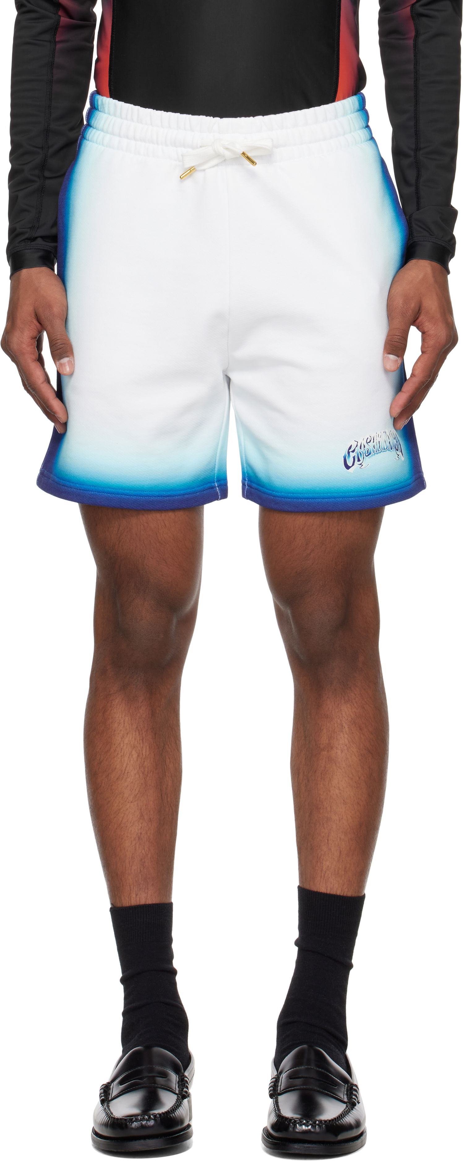 Kratke hlače Casablanca Casablanca Fade Sweat Shorts Bijela | MS25-JTR-003-05, 0