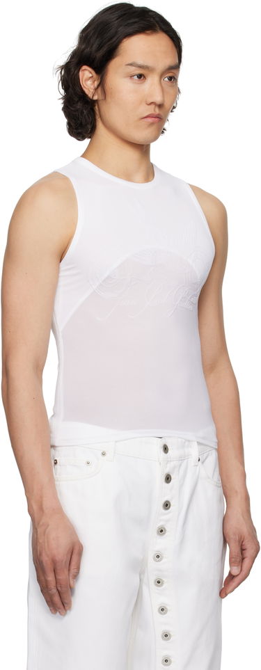 Suknja Jean Paul Gaultier Jean Paul Gaultier Viscose Jersey Tank Top Bijela | 25/34-F-DB055I-J082-11, 4