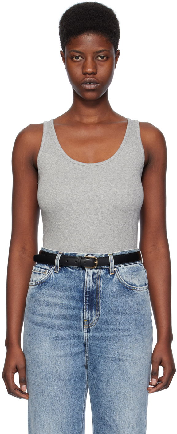 Pojasevi TOTEME TOTEME Ribbed Tank Top Crna | 241-WRT1053-FB0094