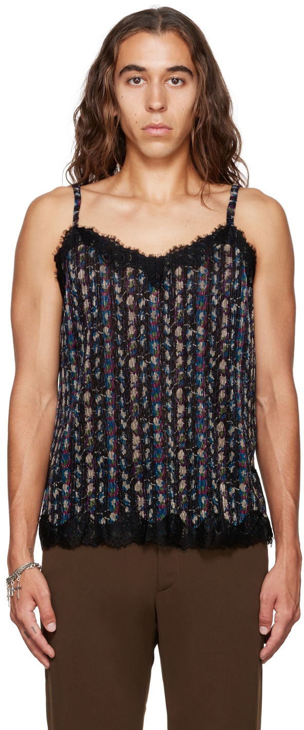 Majica bez rukava Anna Sui Anna Sui Floral Lace-Trim Tank Top Višebojno | M622D20