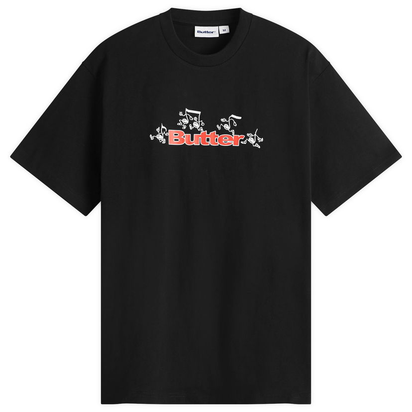 Majica kratkih rukava Butter Goods Tempo Logo T-Shirt, Size Large Crna | BG252100-BLK