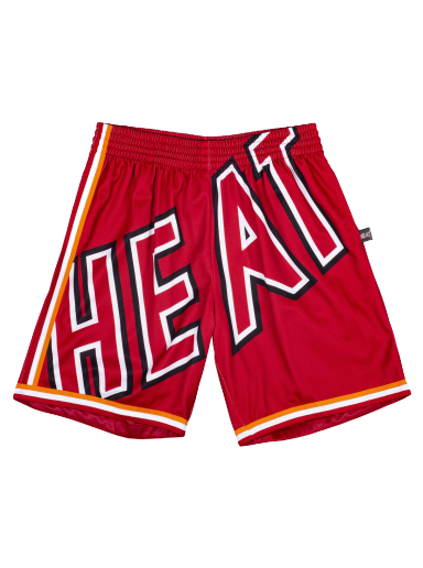 Kratke hlače Mitchell & Ness Blown Out Fashion Shorts Miami Heat Crvena | SHORBW19147-MHERED1