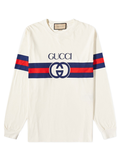Majica kratkih rukava Gucci Long Sleeve New Logo Tee Bijela | 581903-XJET2-9095