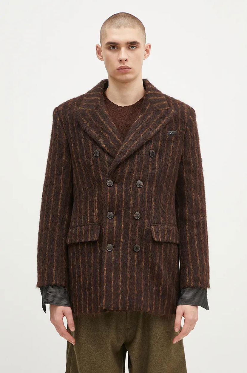 Kaputi Martine Rose Double Breasted Short Coat Smeđa | 328WT02702