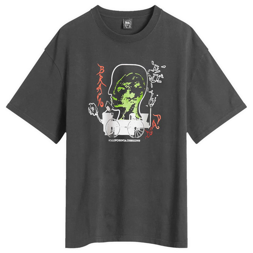 Majica kratkih rukava Brain Dead Brain Dead Alien Tractor Graphic Tee, Size Large Crna | BDS25T0O0044-BLK