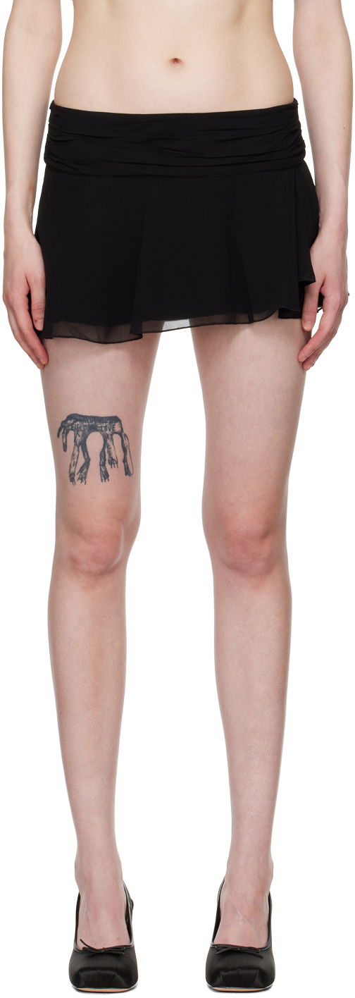 Suknja GUIZIO Guizio Slit Mini Skirt Crna | H23313W034