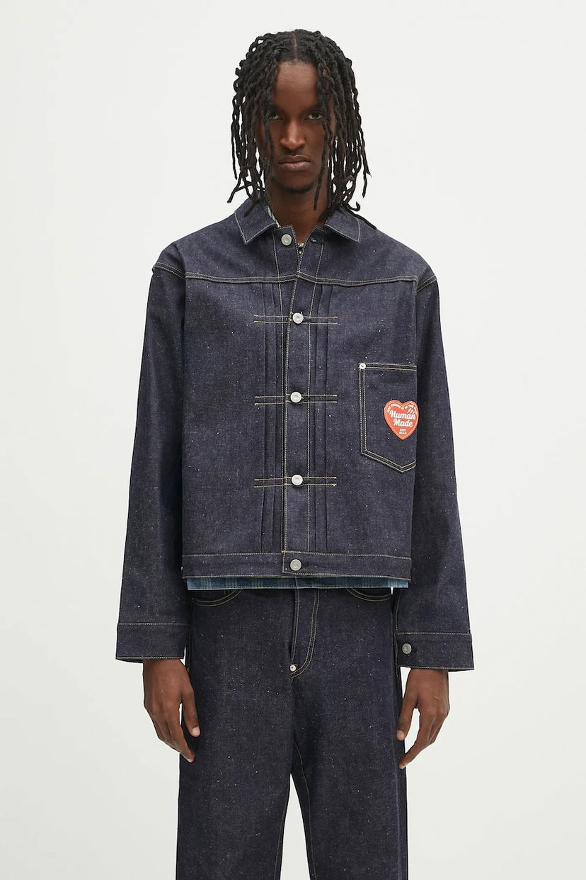 Jakna Human Made Human Made Denim Work Jacket Plava | HM29JK002
