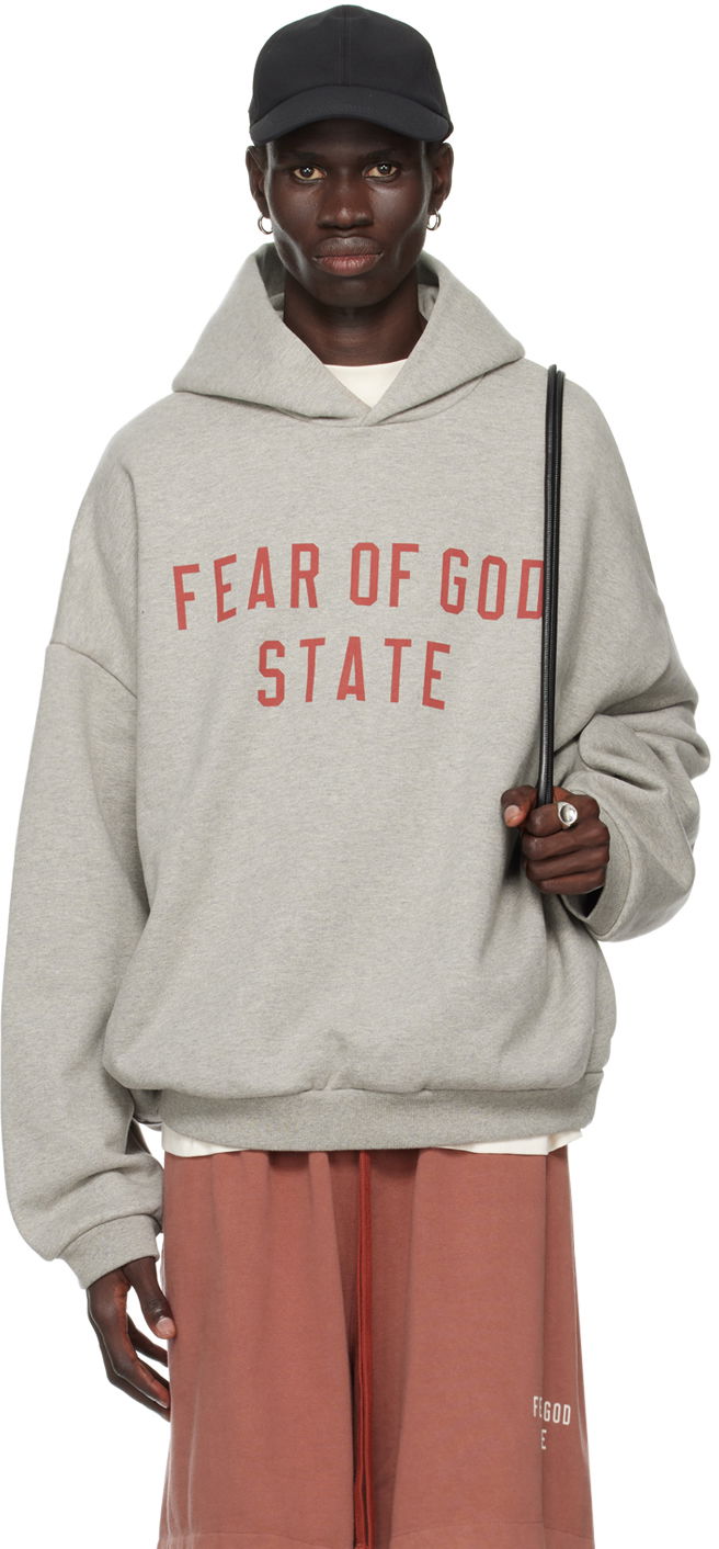 Dukserice Fear of God Designer Logo Hoodie Siva | 192BT246251F