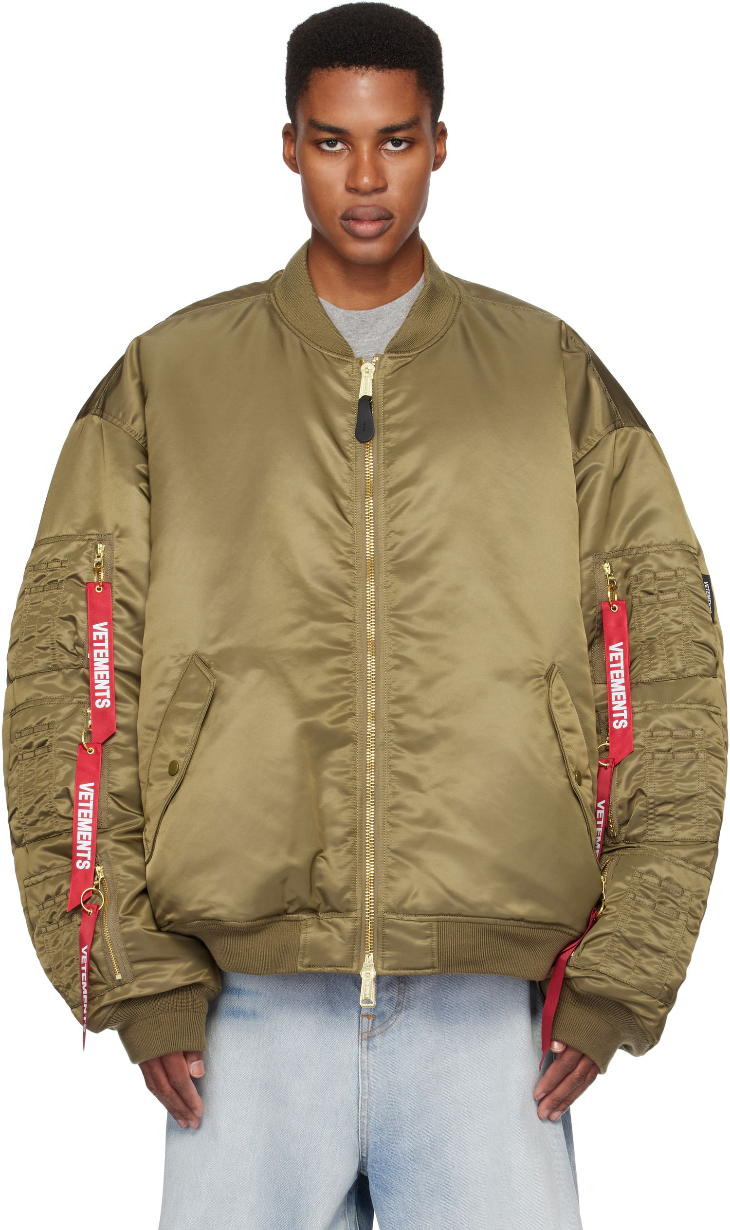 Bomber jakna VETEMENTS Cargo Reversible Bomber Jacket Zelena | UA66JA300E, 0