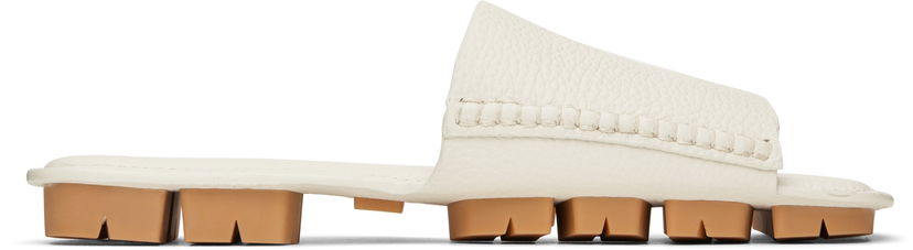 Tenisice i cipele Bottega Veneta Bottega Veneta Shore Leather Sandals Bijela | 796653 V3XP0 2916