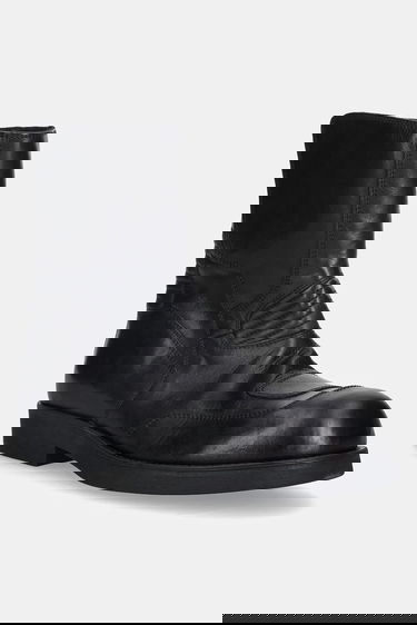 Tenisice i cipele Maison Margiela MM6 Maison Margiela Ribbed Leather Boots Crna | SH3WU0015.P7431.T8013, 0