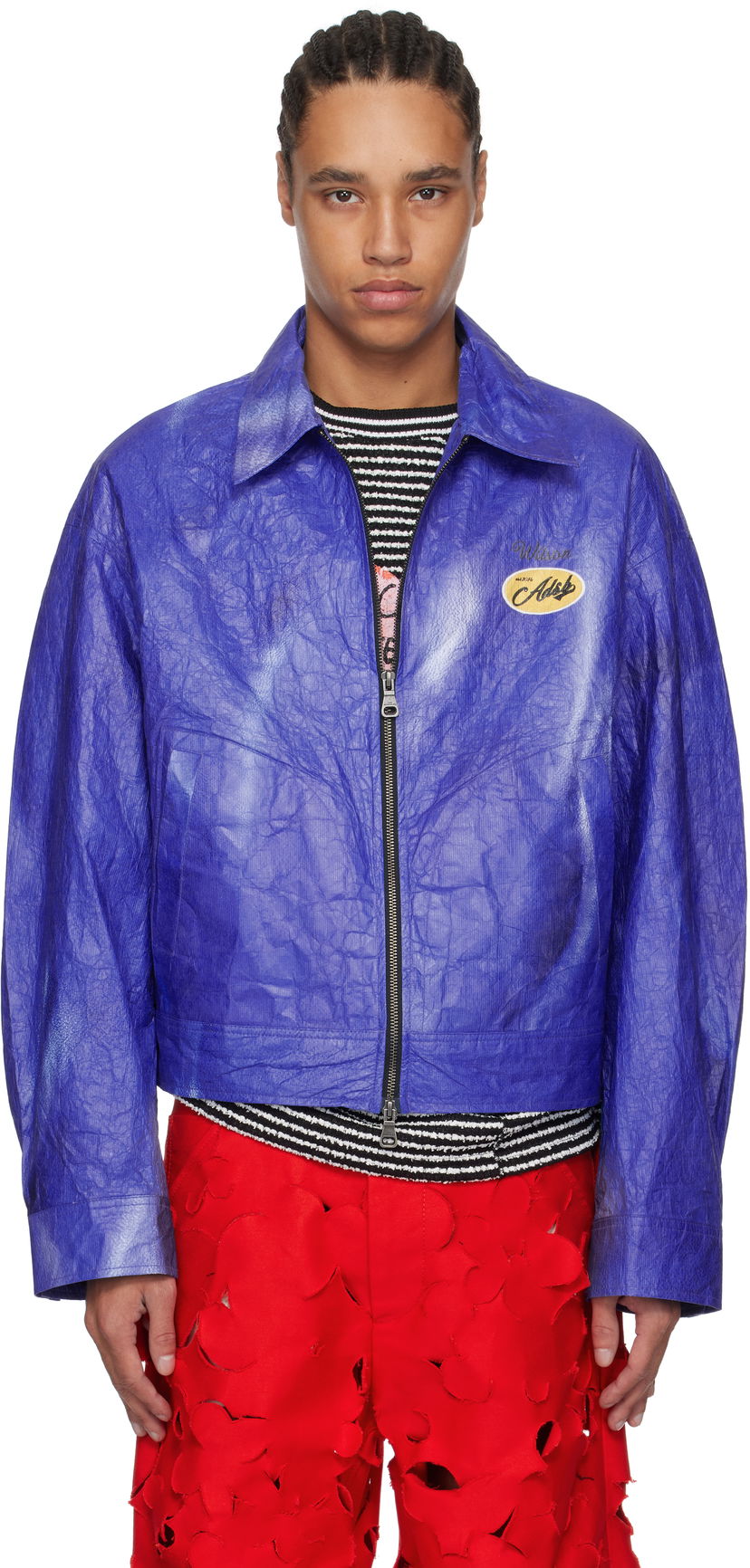 Bomber jakna Andersson Bell Andersson Bell Wilson Printed Tyvek Jacket Plava | awa689u