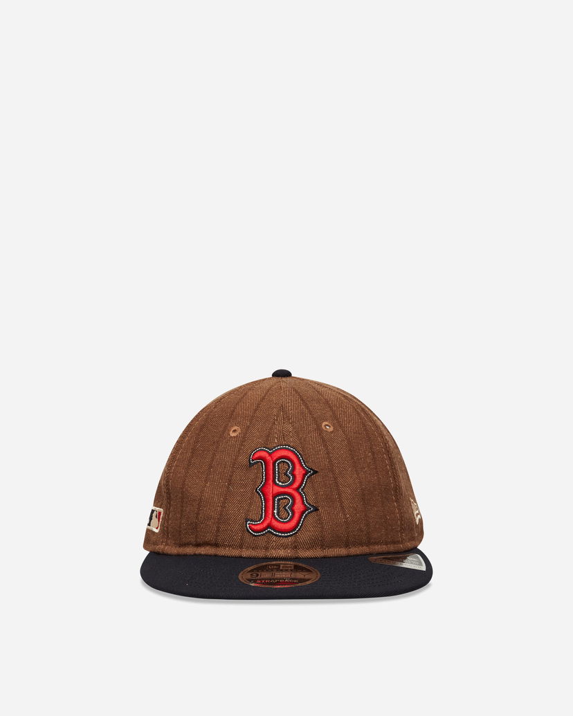 Kapa New Era Boston Red Sox Three Looms x MLB Wool Pinstripe 9FIFTY Cap Smeđa | IY70 TAN