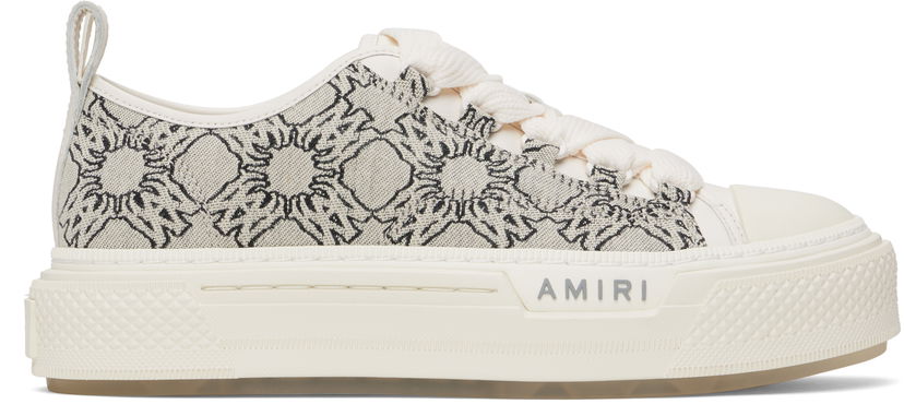 Odjeća AMIRI AMIRI MA Quad Jacquard Court Low Bijela | AWFOSR1094