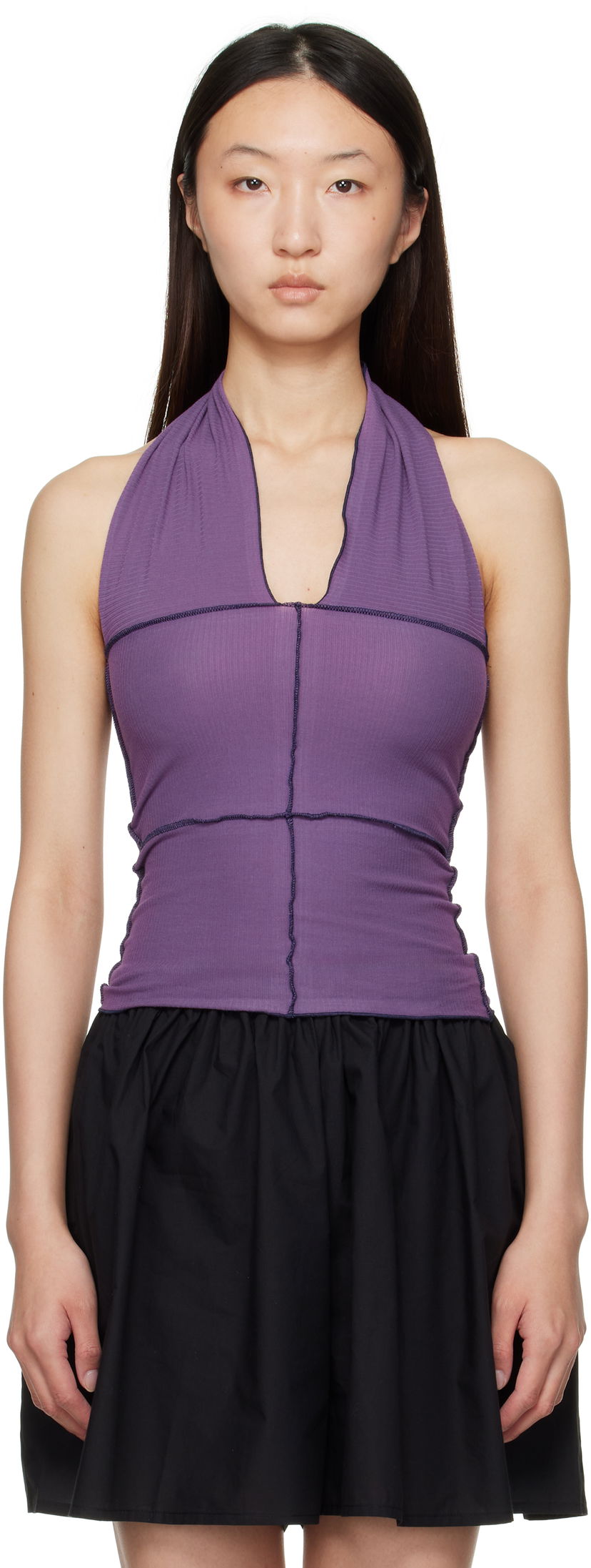 Majica bez rukava Baserange Baserange Cinder Halter Top Ljubičasta | TTCH-CR-AU25