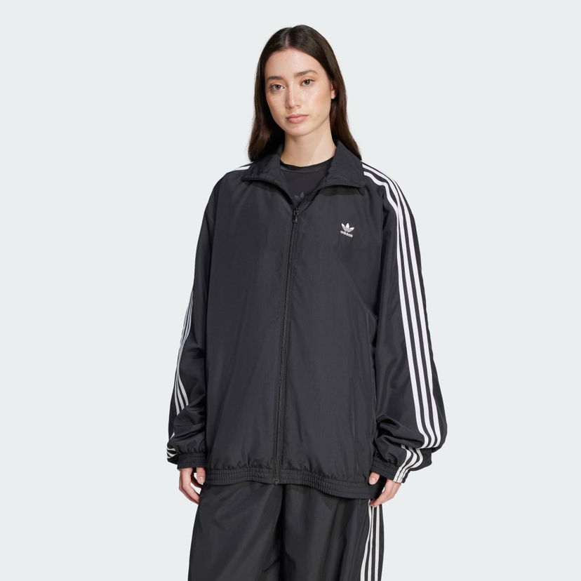 Vjetrovka adidas Performance Oversized Track Jacket Crna | JD3392